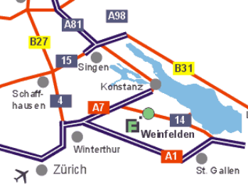 Plan d'accès Föhrenbach GmbH Weinfelden